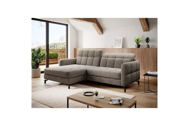 Hörnsoffa Eltap Lorelle 225x160x105 cm - Berlin 03, Beige, Vänster — Berlin 03, Beige, Vänster