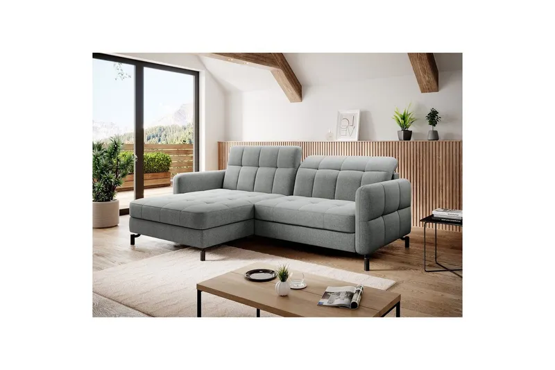 Hörnsoffa Eltap Lorelle 225x160x105 cm - Inari 91, Grå, Vänster — Inari 91, Grå, Vänster
