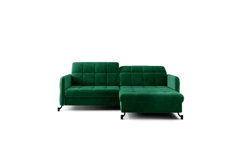 Hörnsoffa Eltap Lorelle 225x160x105 cm - Kronos 19, Mörkgrön, Höger — Kronos 19, Mörkgrön, Höger