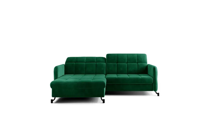 Hörnsoffa Eltap Lorelle 225x160x105 cm - Kronos 19, Mörkgrön, Vänster — Kronos 19, Mörkgrön, Vänster
