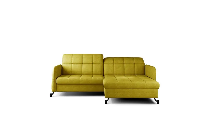 Hörnsoffa Eltap Lorelle 225x160x105 cm - Omega 68, Gul, Höger — Omega 68, Gul, Höger