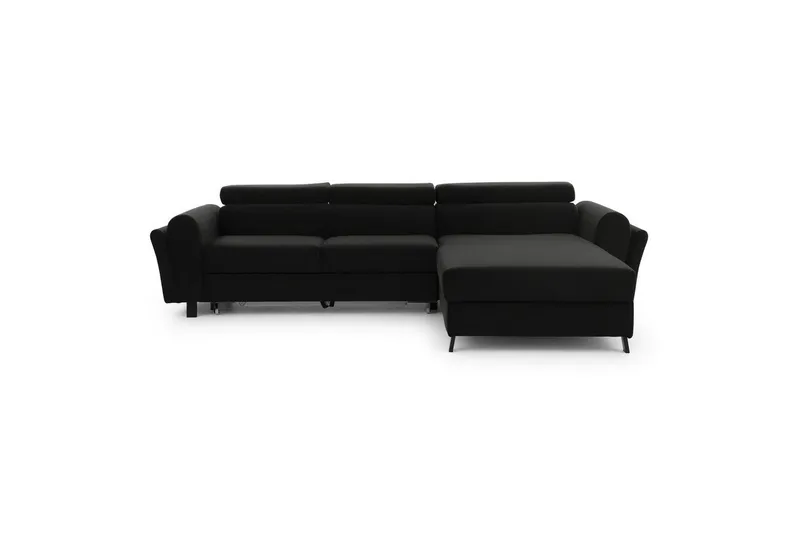 Hörnsoffa Eltap Mariall 288x200x92 cm - Sawana 14, Svart, Höger — Sawana 14, Svart, Höger
