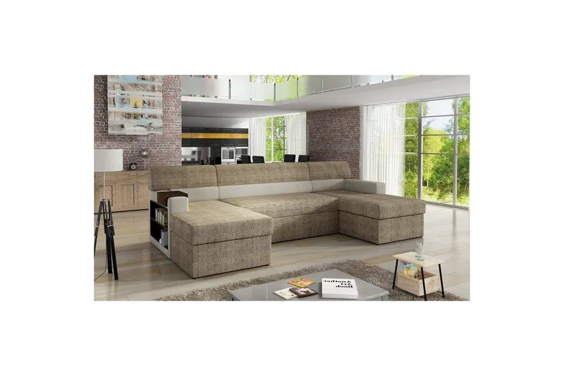 Hörnsoffa Eltap Markos 310x159x90 cm - Berlin 03, Soft 33, Beige, Vänster — Berlin 03, Soft 33, Beige, Vänster