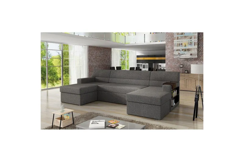 Hörnsoffa Eltap Markos 310x159x90 cm - Lars 99, Mörkgrå, Höger — Lars 99, Mörkgrå, Höger