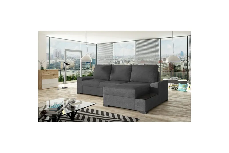 Hörnsoffa Eltap Negro 245x165x90 cm - Soro 93, Grå, Höger — Soro 93, Grå, Höger