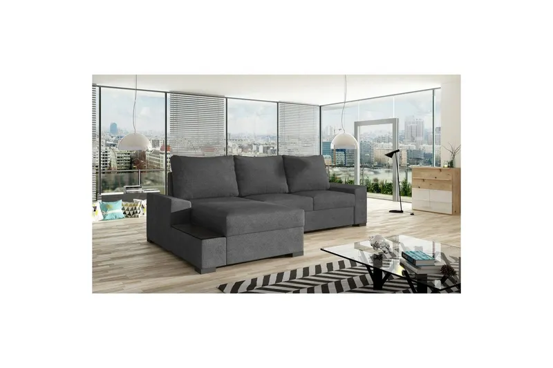 Hörnsoffa Eltap Negro 245x165x90 cm - Soro 93, Grå, Vänster — Soro 93, Grå, Vänster
