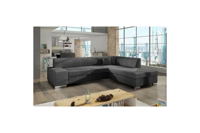 Hörnsoffa Eltap Porto 278x217x74 cm - Sawana 05, Grå, Höger — Sawana 05, Grå, Höger