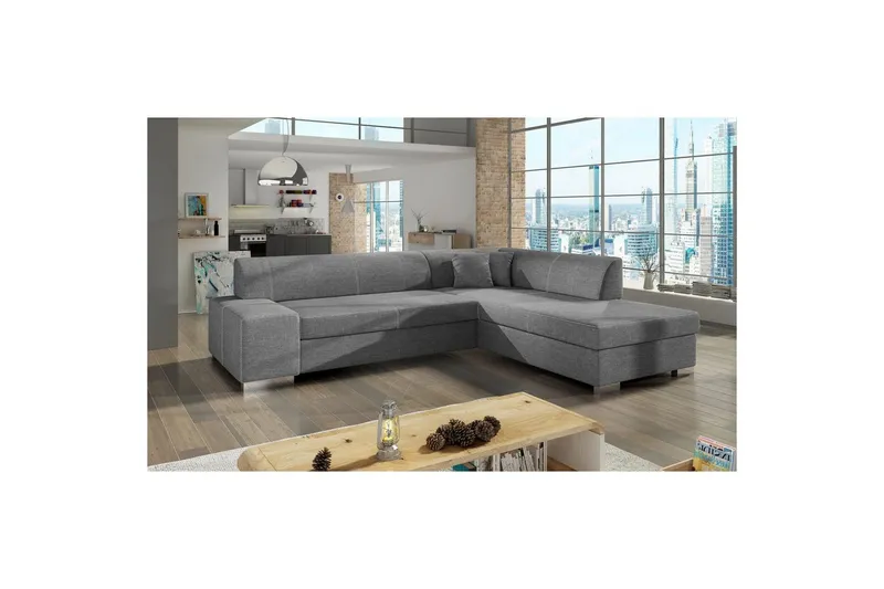 Hörnsoffa Eltap Porto 278x217x74 cm - Sawana 21, Grå, Höger — Sawana 21, Grå, Höger