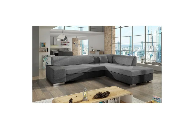 Hörnsoffa Eltap Porto 278x217x74 cm - Sawana 21, Sawana 05, Grå, Höger — Sawana 21, Sawana 05, Grå, Höger