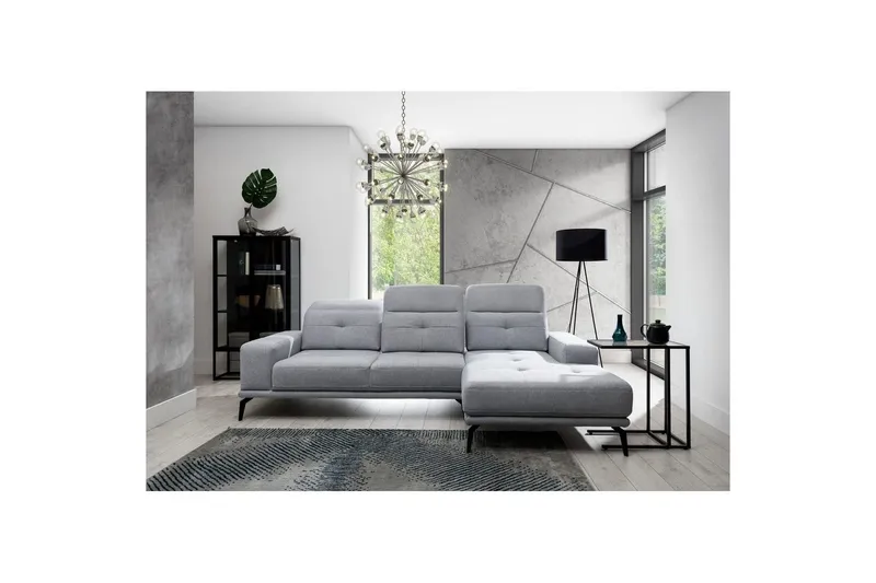 Hörnsoffa Eltap Torrense 265x175x98 cm - Primo 88, Grå, Höger — Primo 88, Grå, Höger