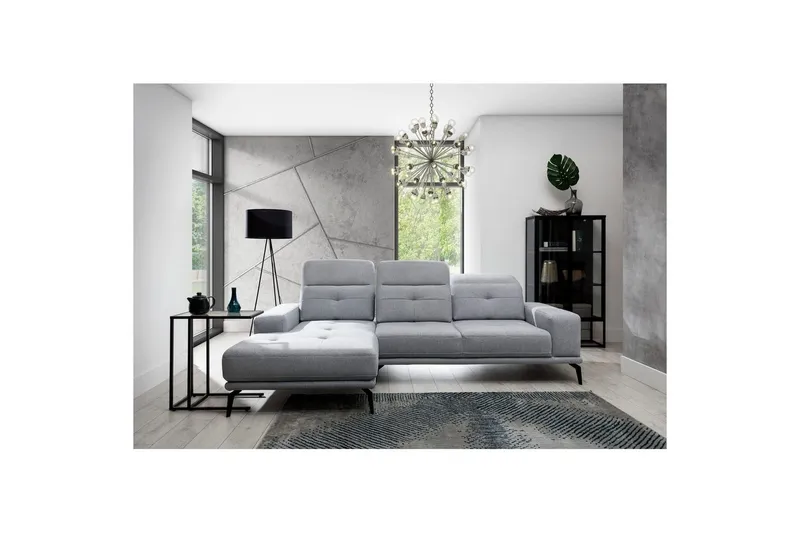 Hörnsoffa Eltap Torrense 265x175x98 cm - Primo 88, Grå, Vänster — Primo 88, Grå, Vänster