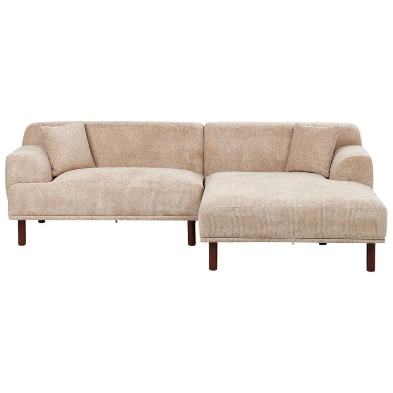 Hörnsoffa Holt - Beige, brun/Polyester — Beige, brun/Polyester