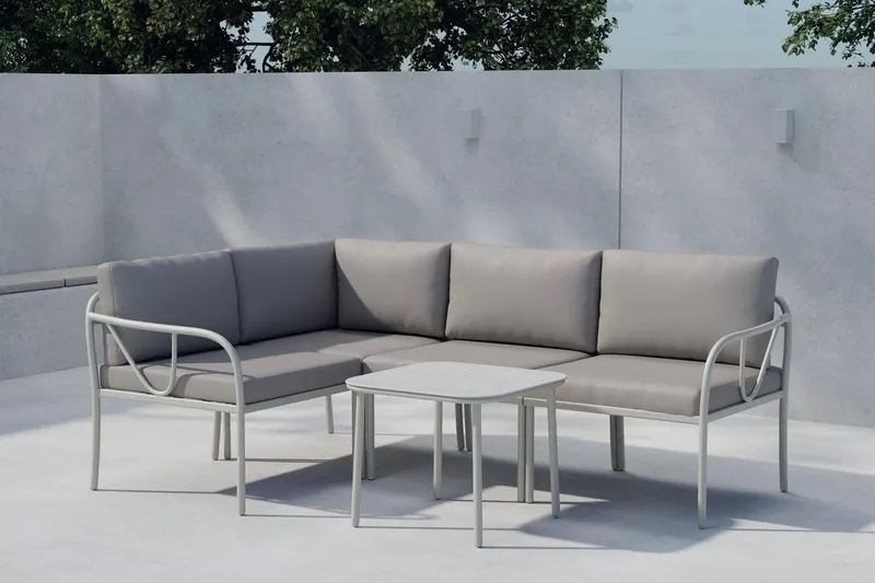 Hörnsoffset Hydra Utomhus - Greige — Venture Home