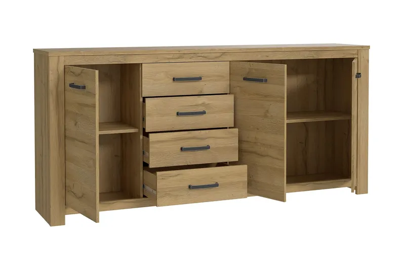 Hovencamp Skänk 42x206 cm - Brun — Brun