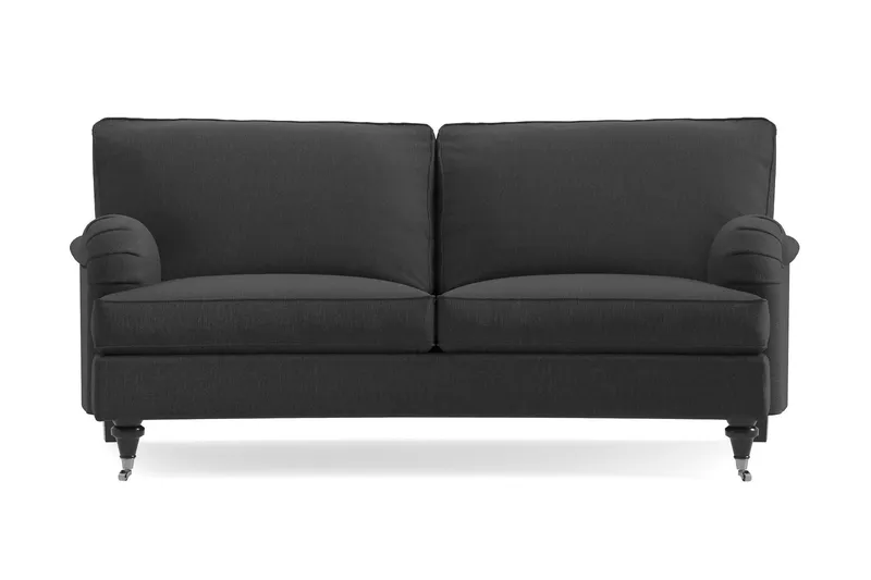 Howard Classic 2-sits Svängd Tygsoffa - Mörkgrå (Art.nr 1720974) — Bloomington