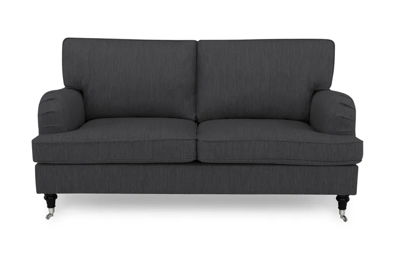 Howard Classic 3-sits Tygsoffa - Antracit — Bloomington