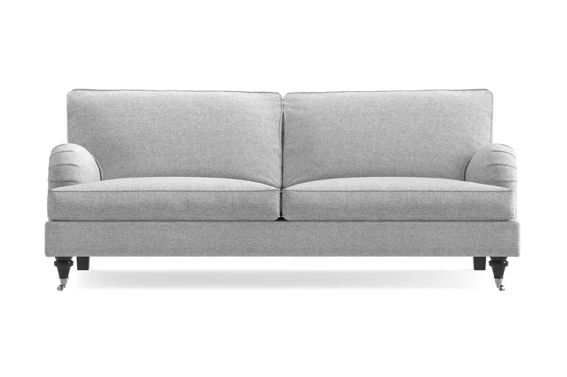 Howard Classic 3-sits Tygsoffa - Grå — Bloomington