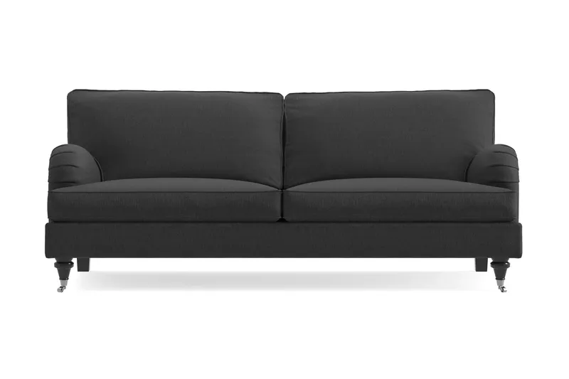 Howard Classic 3-sits Tygsoffa - Mörkgrå — Bloomington