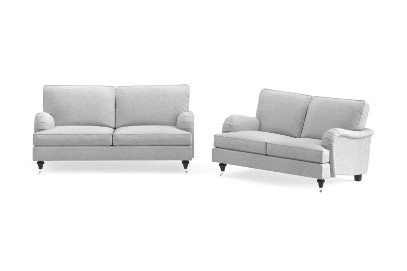 Howard Classic Soffgrupp 2-sits + 2-sits Tygsoffa - Grå — Bloomington