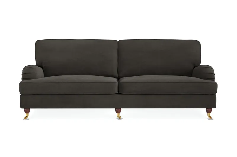 Howard Lyx 4-sits Manchestersoffa - Mörkgrå — Bloomington