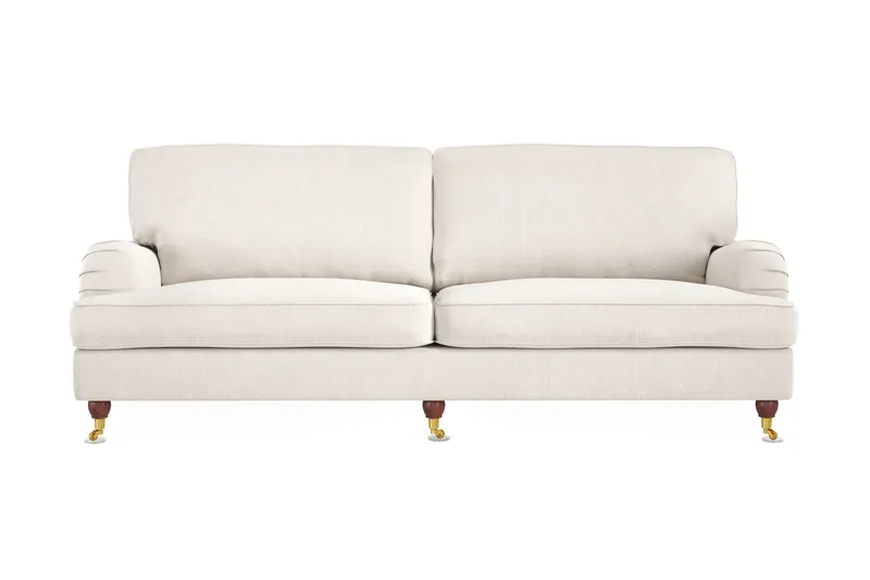 Howard Lyx 4-sits Sammetssoffa - Krämvit — Bloomington