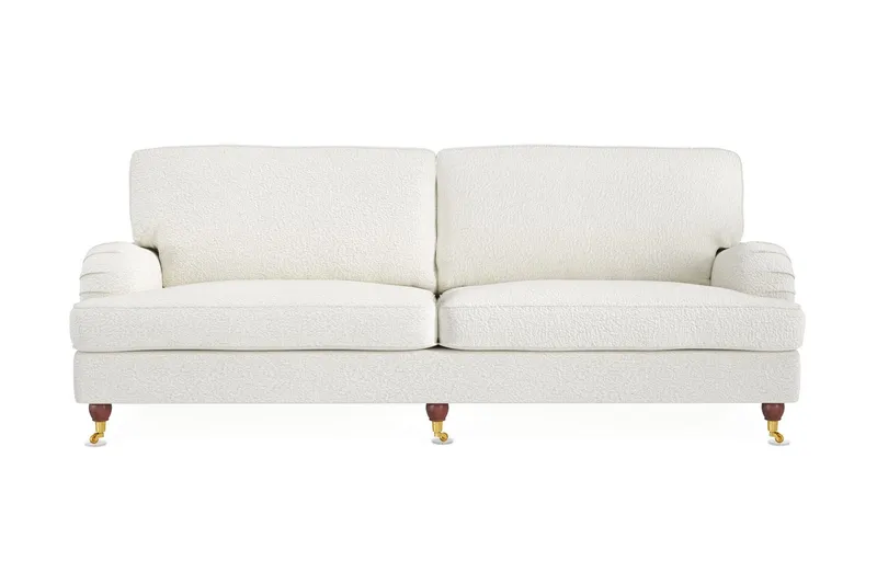 Howard Lyx 4-sits Soffa i Bouclé - Vit — Bloomington