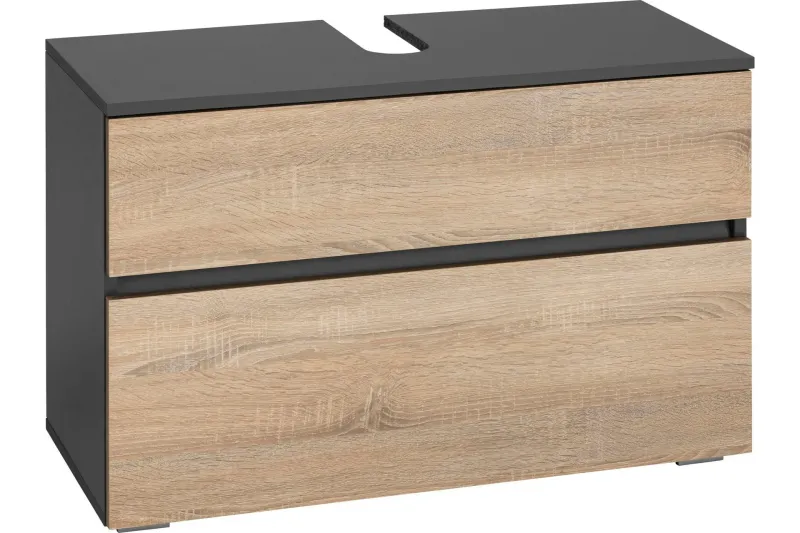 Hudnall Tvättställsskåp 80x35 cm - Antracit/Vit — Antracit/Vit