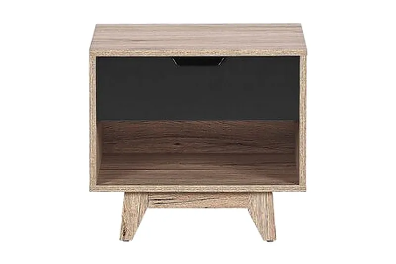 Hultz Soffbord 50 cm - Svart/Ljust Trä — Svart/Ljust Trä