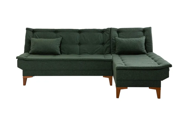 Hunterville Bäddsoffa m. Divan 4-sits 107x205 - Grön — Grön