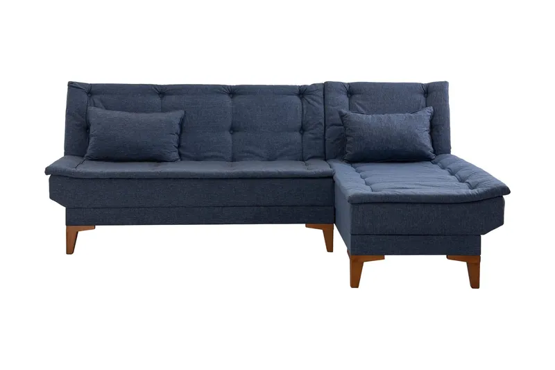 Hunterville Bäddsoffa m. Divan 4-sits 107x205 - Mörkblå — Mörkblå