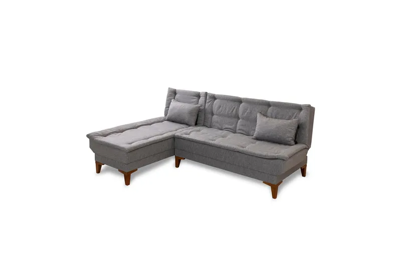 Hunterville Bäddsoffa m. Divan 4-sits - Grå (Art.nr 1794071) — Grå