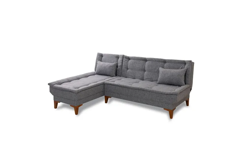 Hunterville Bäddsoffa m. Divan 4-sits - Mörkgrå (Art.nr 1794069) — Mörkgrå