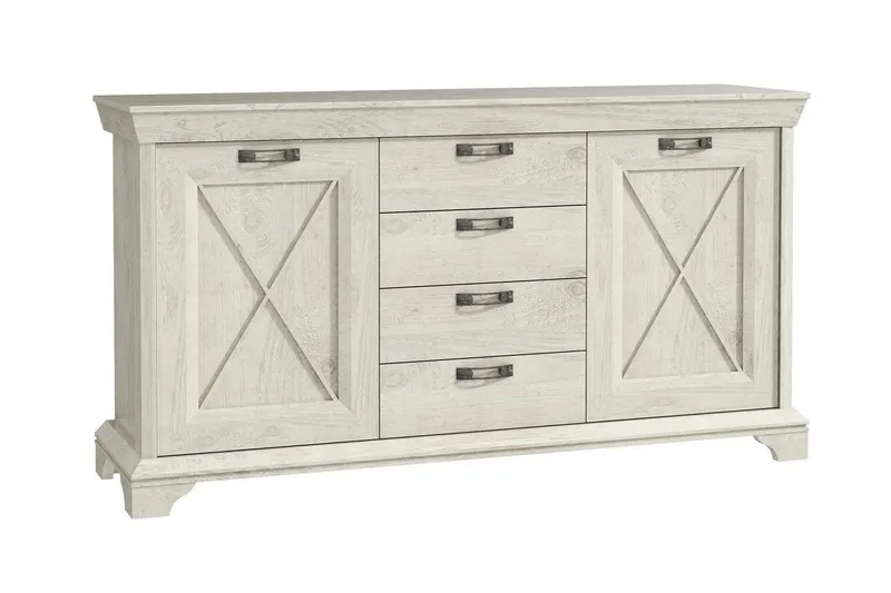 Hurlston Highboard 178 cm - Vit (Art.nr 707567) — Vit