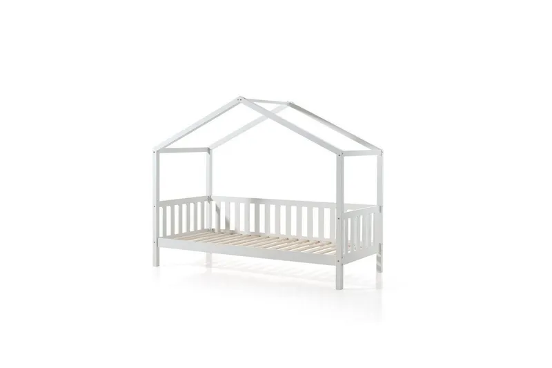 Hussäng med låda Dallas 90x200 cm Vit, Med staket - Vit, Med staket — Vit, Med staket