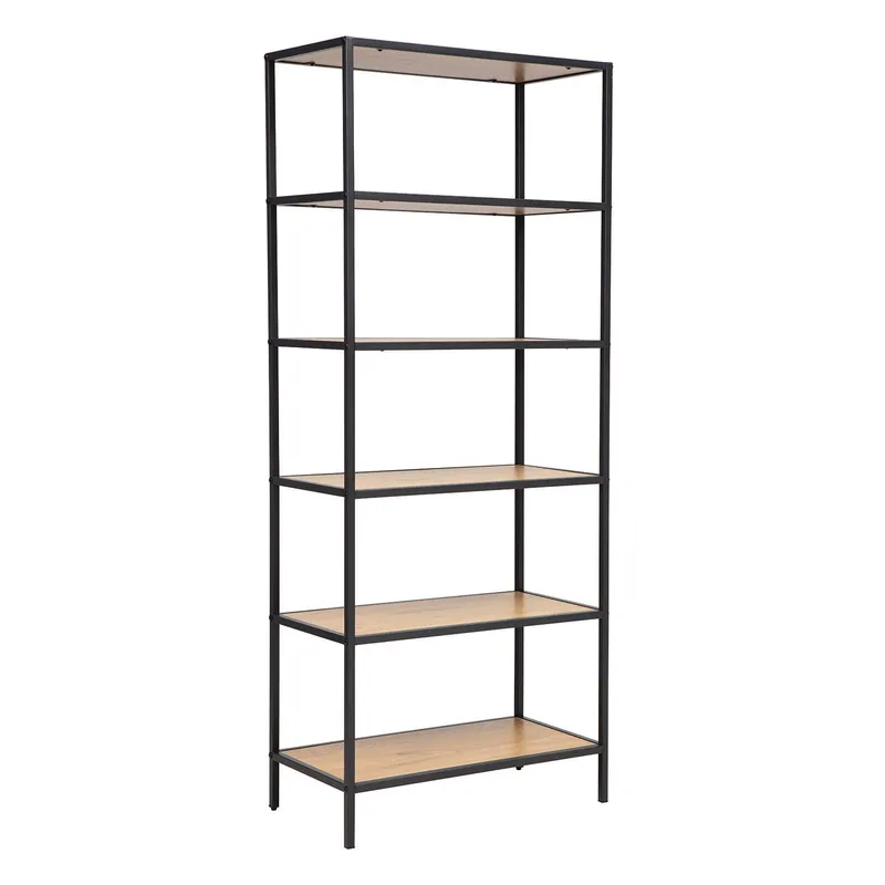 Hylla Hedvig ask/svart 63x33x152 cm - ask/svart — ask/svart