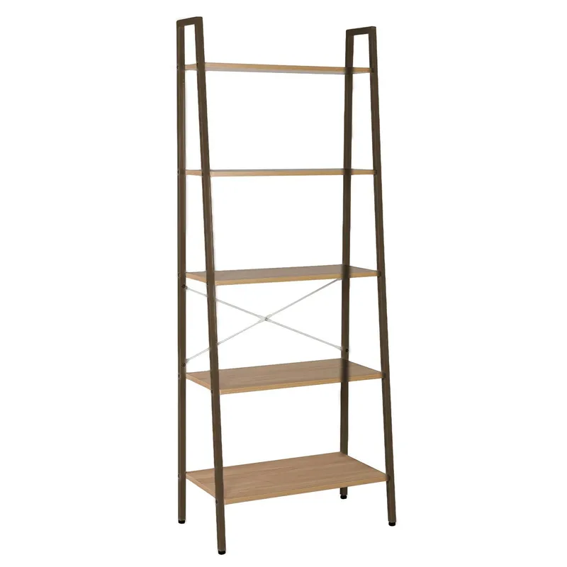 Hylla Sancia 64x34x164 cm - ek/brun — ek/brun