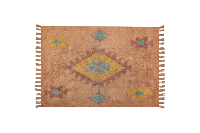 Igdir Bomullsmatta 160x230 cm - Orange — Orange