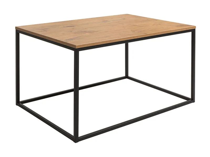 Illaso Soffbord 100 cm - Ekfärg/Svart — Ekfärg/Svart
