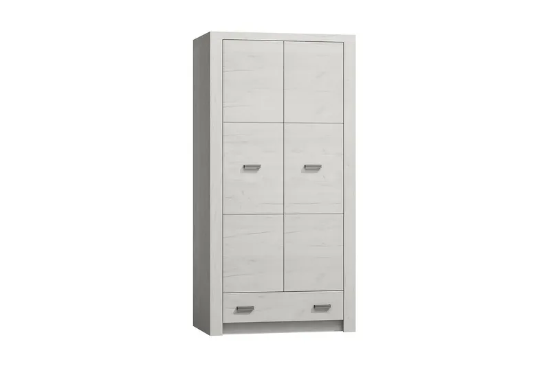 Indianapolis Garderob 96x58x192 cm - Vit — Vit