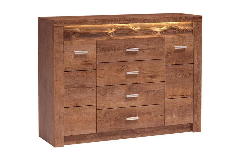 Indianapolis Skänk 137x42x104 cm - Beige/Brun — Beige/Brun