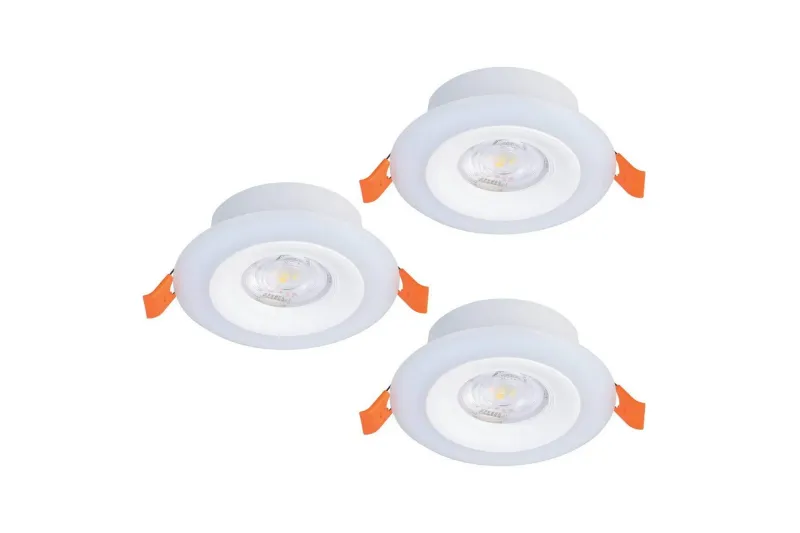 Infälld Lampa Eglo Calonge RGB 3 st Vit - Vit — Eglo