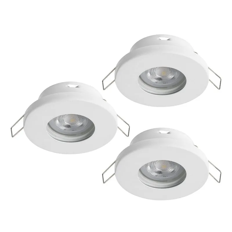 Infälld Lampa Favazzina 85 mm set med 3 - Vit — Vit