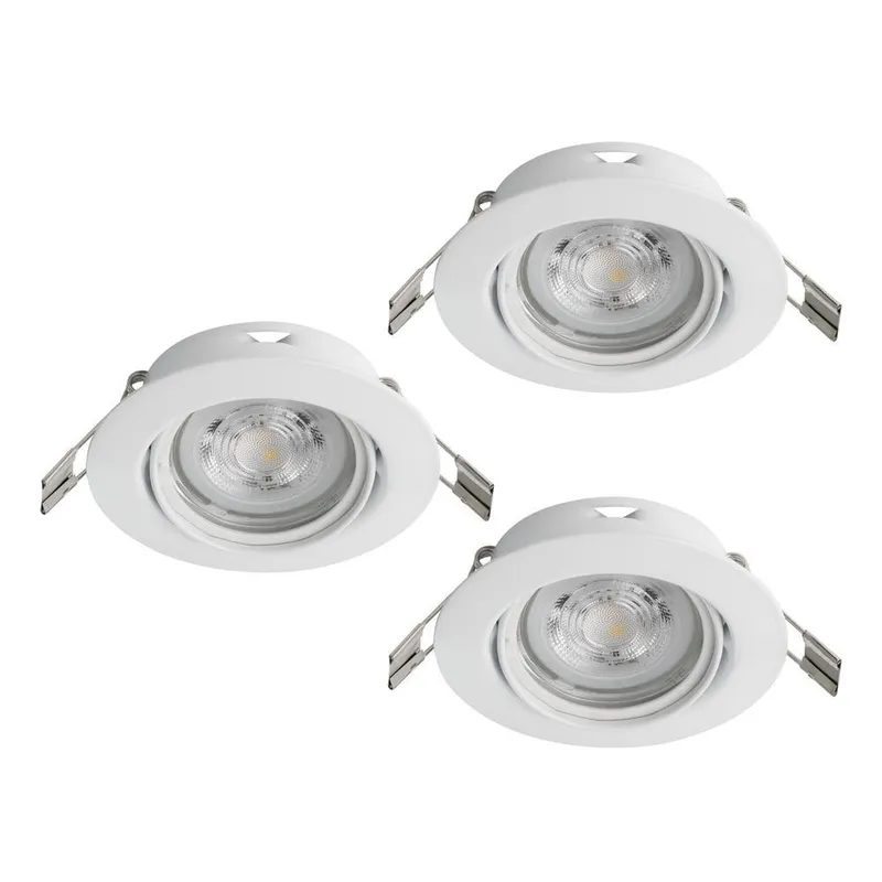 Infälld Lampa Favazzina 88 mm set med 3 - Vit — Vit