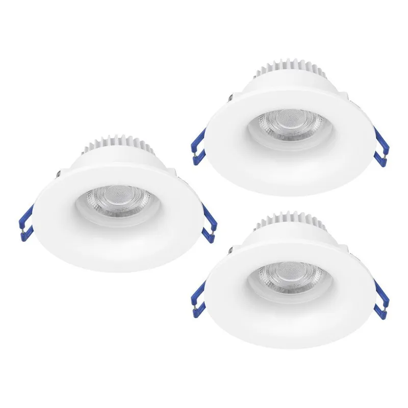 Infälld Lampa Salabate 88 mm Set om 3 - Vit — Vit