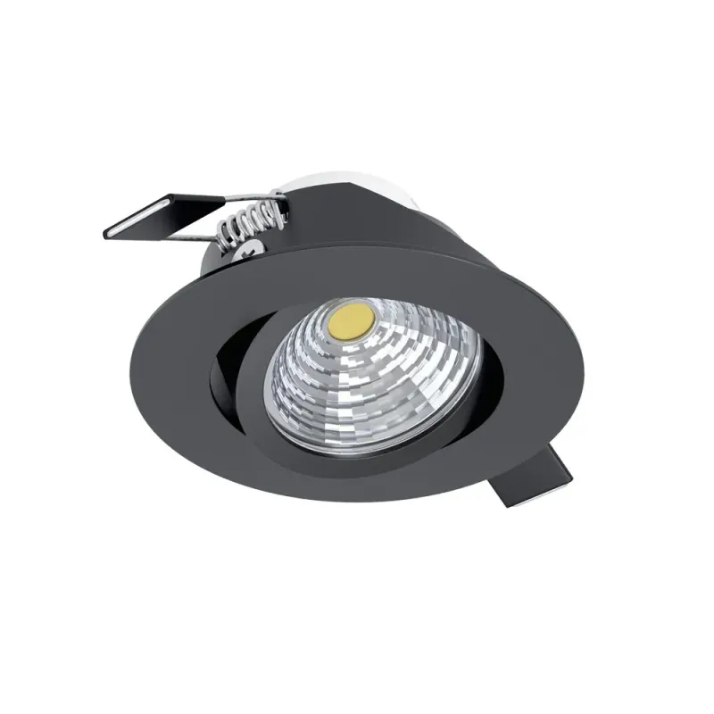 Infälld Lampa Saliceto Ø88 mm 2700K - Svart — Svart