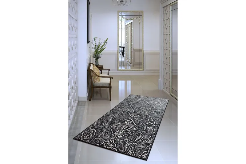 Iravathe Entrematta 80x300 cm - Svart/Sammet — Svart/Sammet
