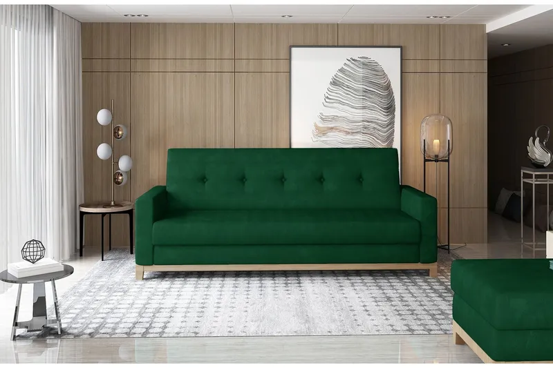 Iselene 2-sits Bäddsoffa - Grön (Art.nr 1026816) — Grön
