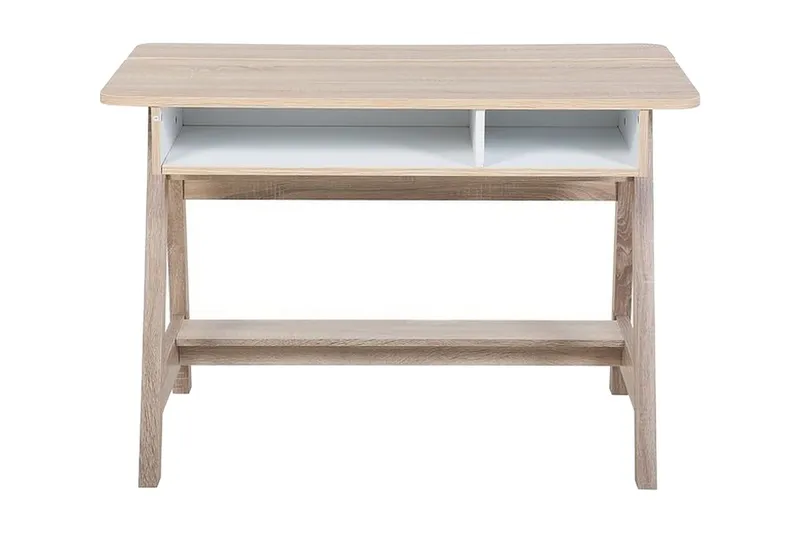 Jackson Skrivbord 110 cm med Förvaring Hylla - Vit — Vit