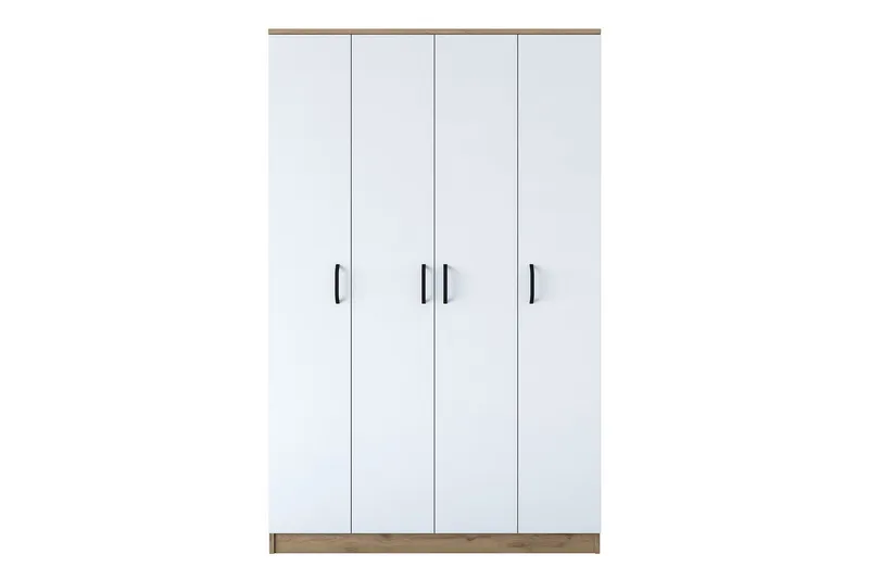 Jaioni Garderob 120x190,8 cm Brun/Vit - Hanah Home — Hanah Home