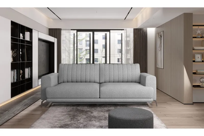 Jalissia 3-sits Soffa - Ljusgrå (Art.nr 1437914) — Ljusgrå